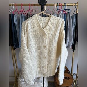 VINTAGE BUTTON UP SWEATER